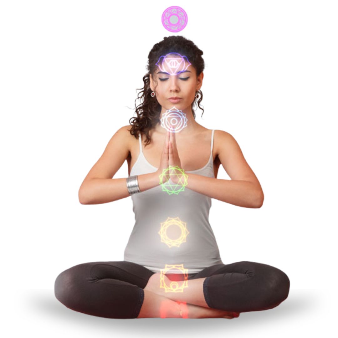 woman with mindful chakras